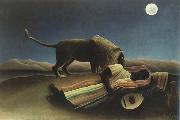 Henri Rousseau the sleeping gypsy oil